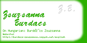 zsuzsanna burdacs business card